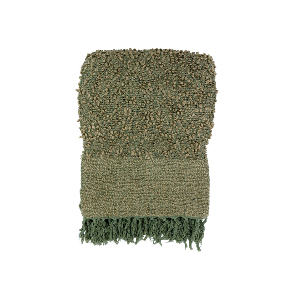 SIMPUL DECORATIVE THROW 130x170 FABRIC OLIVE GREEN