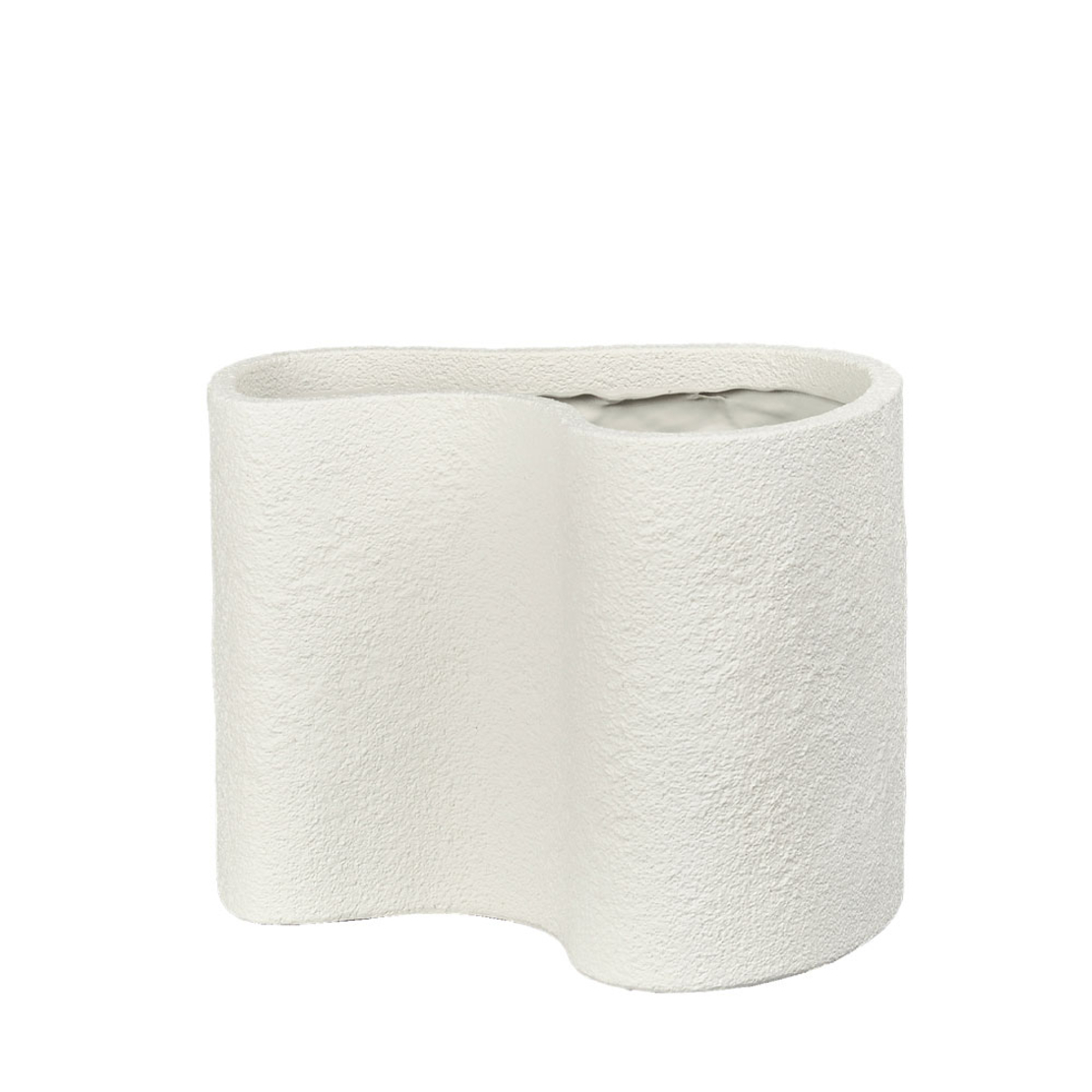 LAGO PLANTER POLYRESIN WHITE 32,4x35,7xH25cm PRC