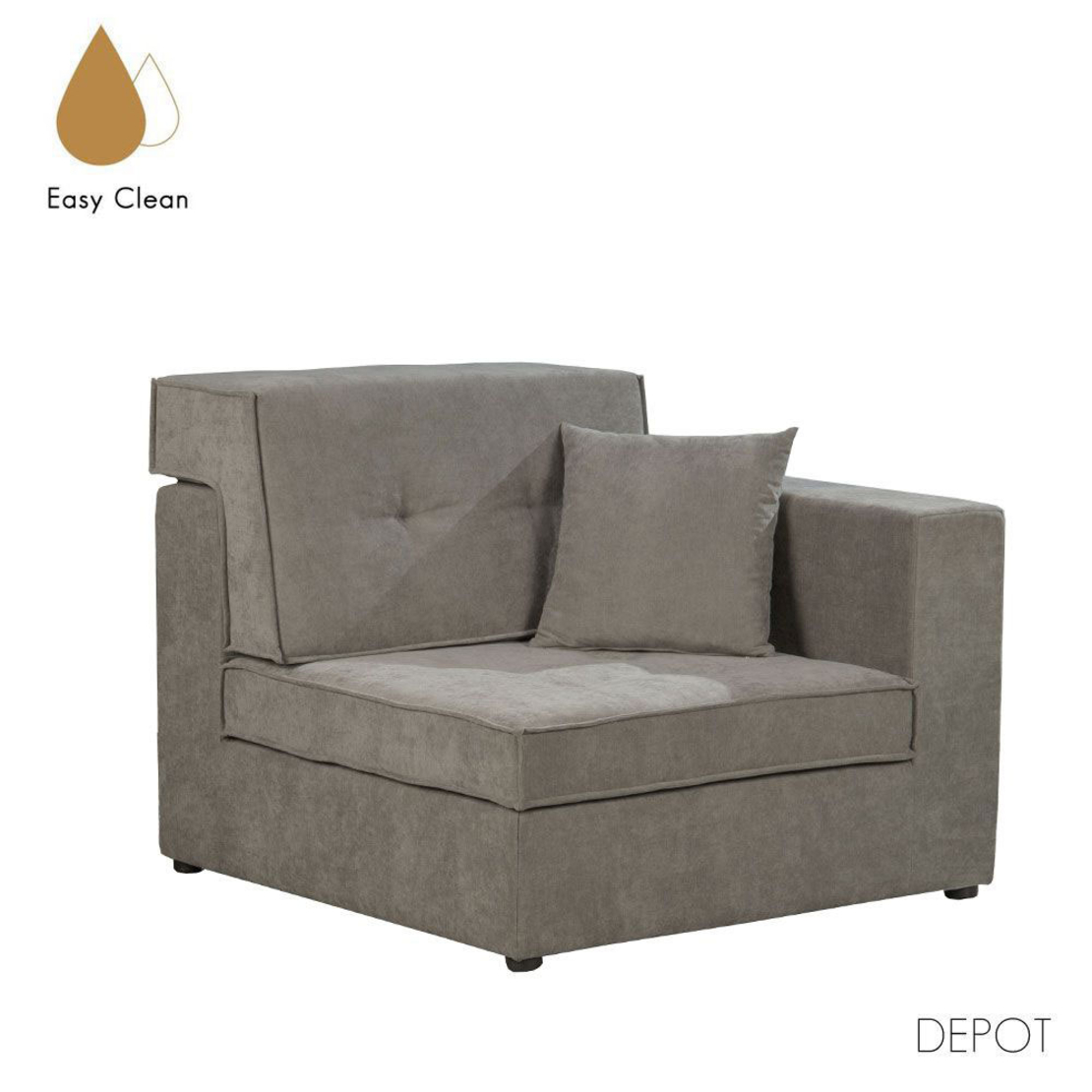 MEXICO ARMCHAIR WITH ARM EASY CLEAN FABRIC PURO E1 EU