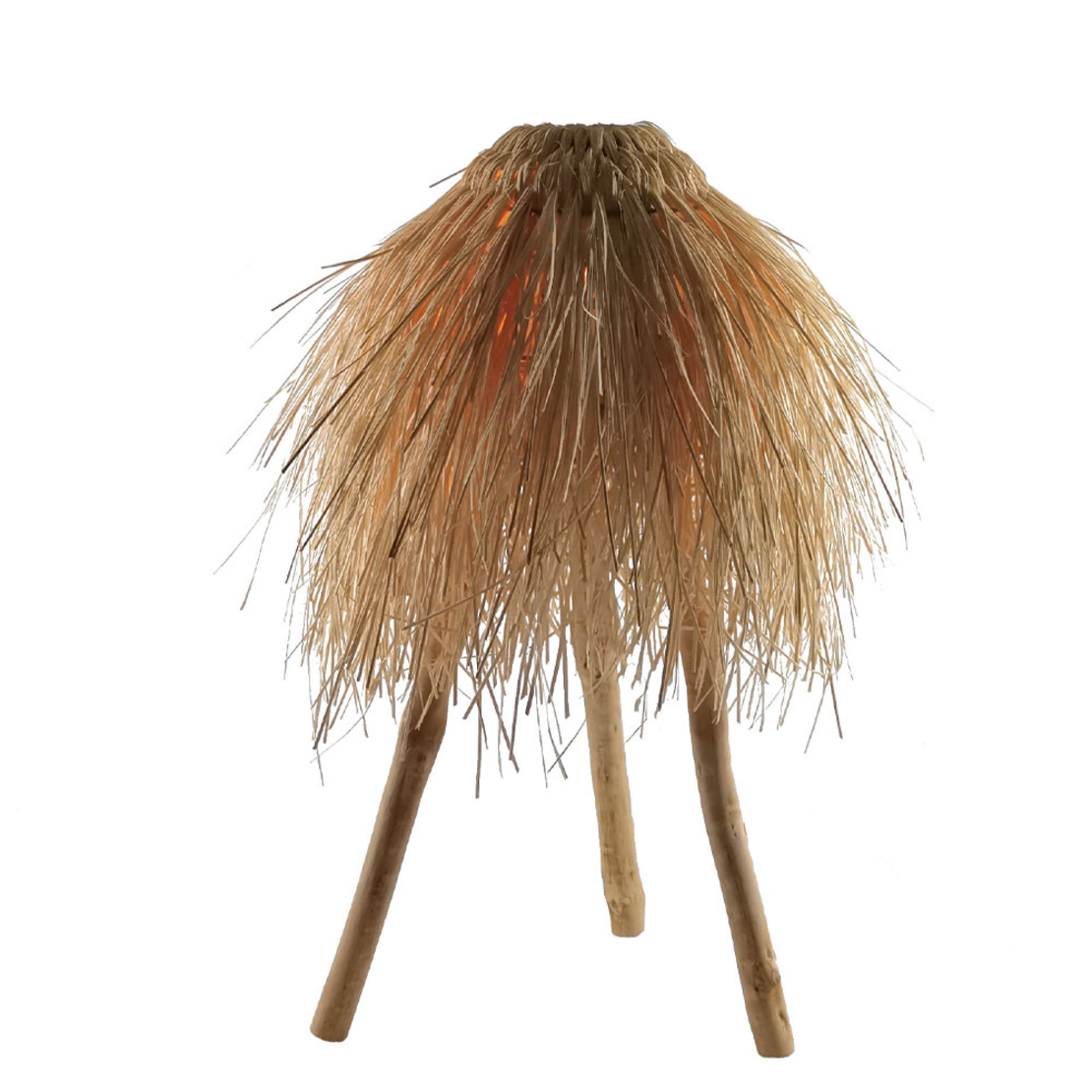 MANILA LAMP TABLE RATTAN WOOD NATURAL 45x45xH53,5c