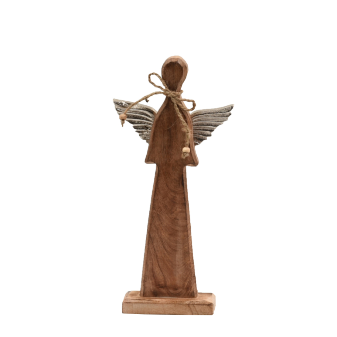 XMAS ANJO HALO ANGEL WITH WINGS WOOD MANGO ALUMINI