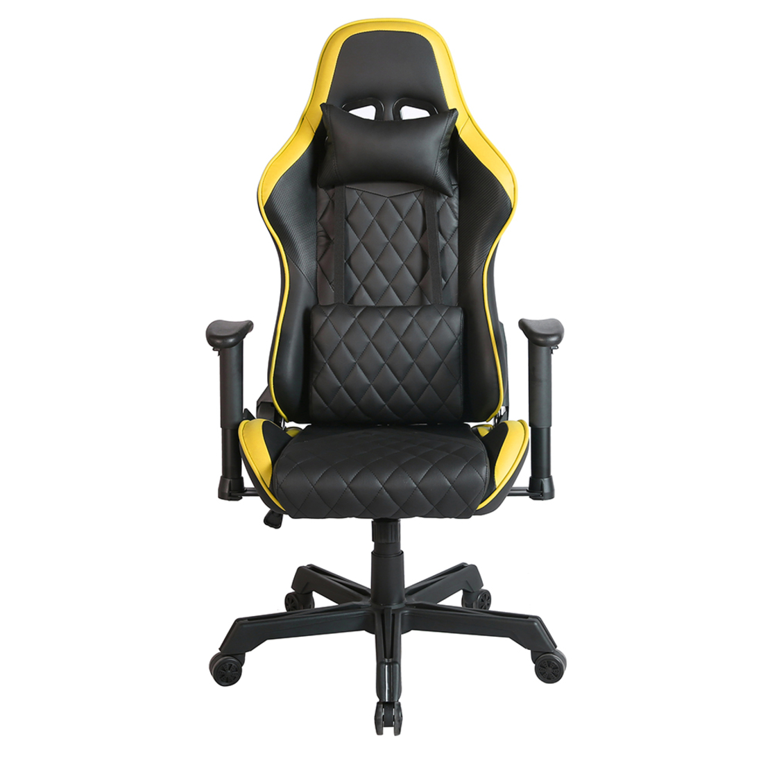 RANGER GAMING CHAIR DESK FABRIC BLACK NYLON YELLOW METAL 52x74xH138cm PRC