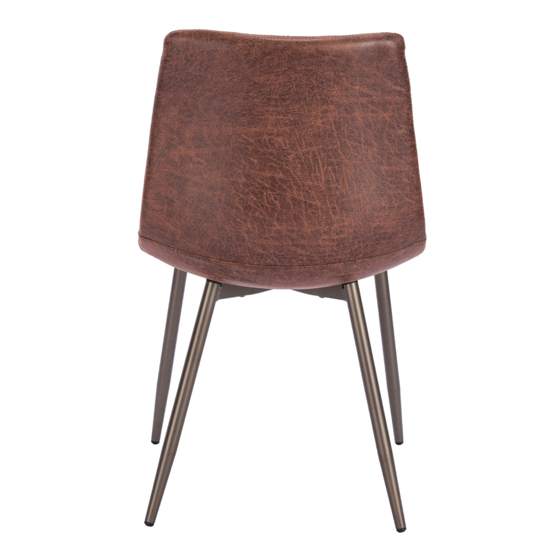 STRIPES CHAIR FABRIC BROWN GUNMETAL METAL PRC