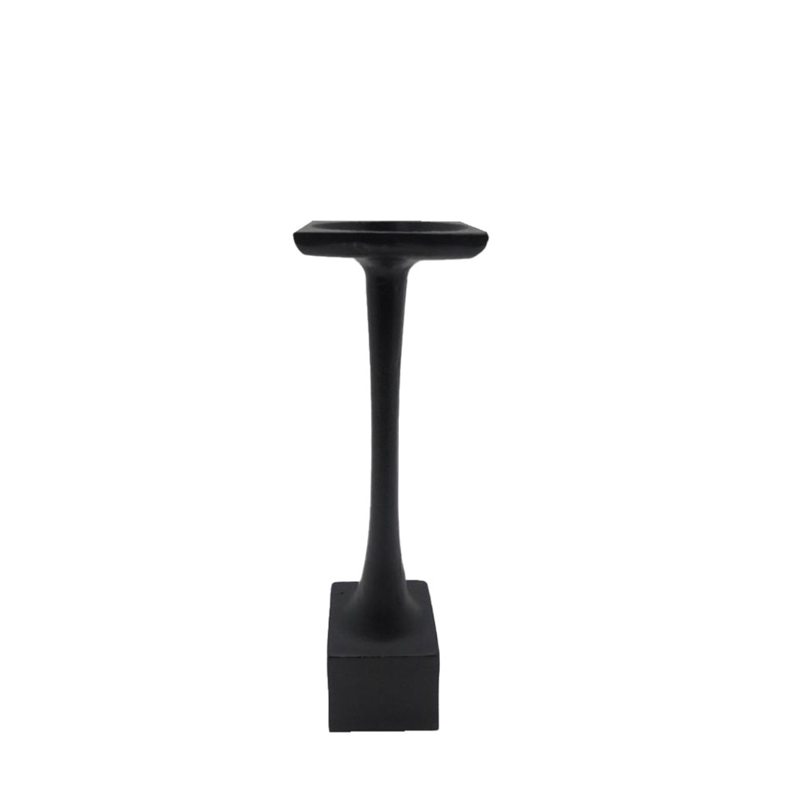 LARSEN CANDLE HOLDER ALUMINIUM BLACK 8,5x8,5xH35,5
