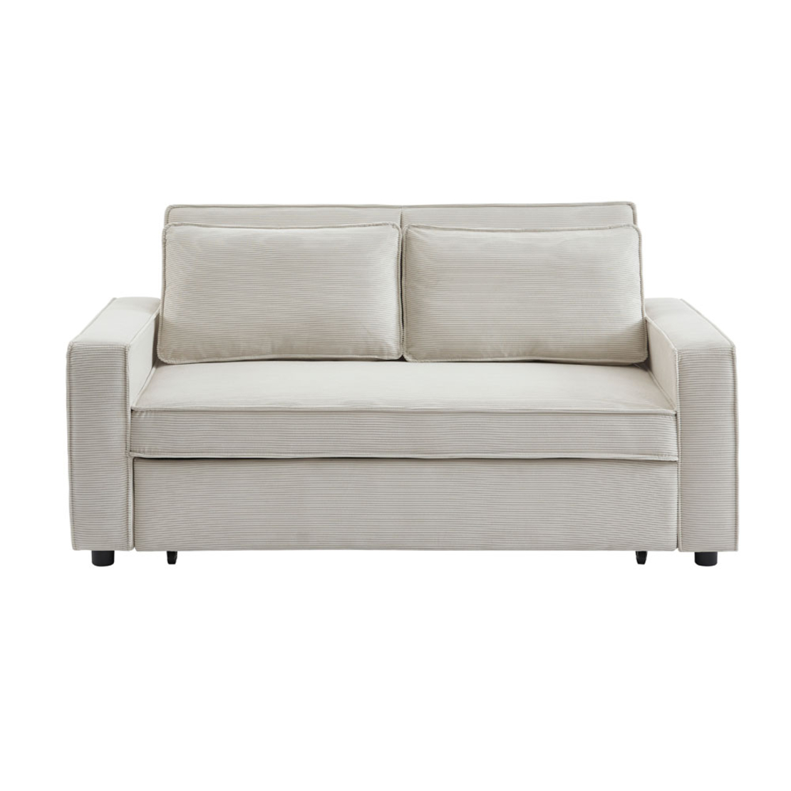 CUBO SOFA BED 3SEAT FABRIC OFF WHITE FABRIC E1