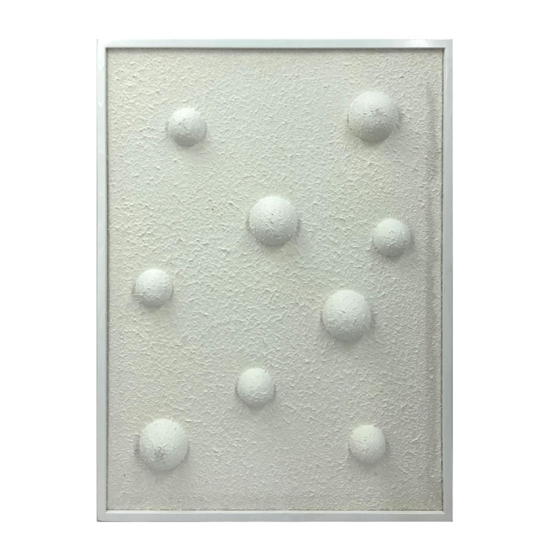 WHITE CLOUDS B PAINTING WOOD WHITE FRAME WHITE 60x