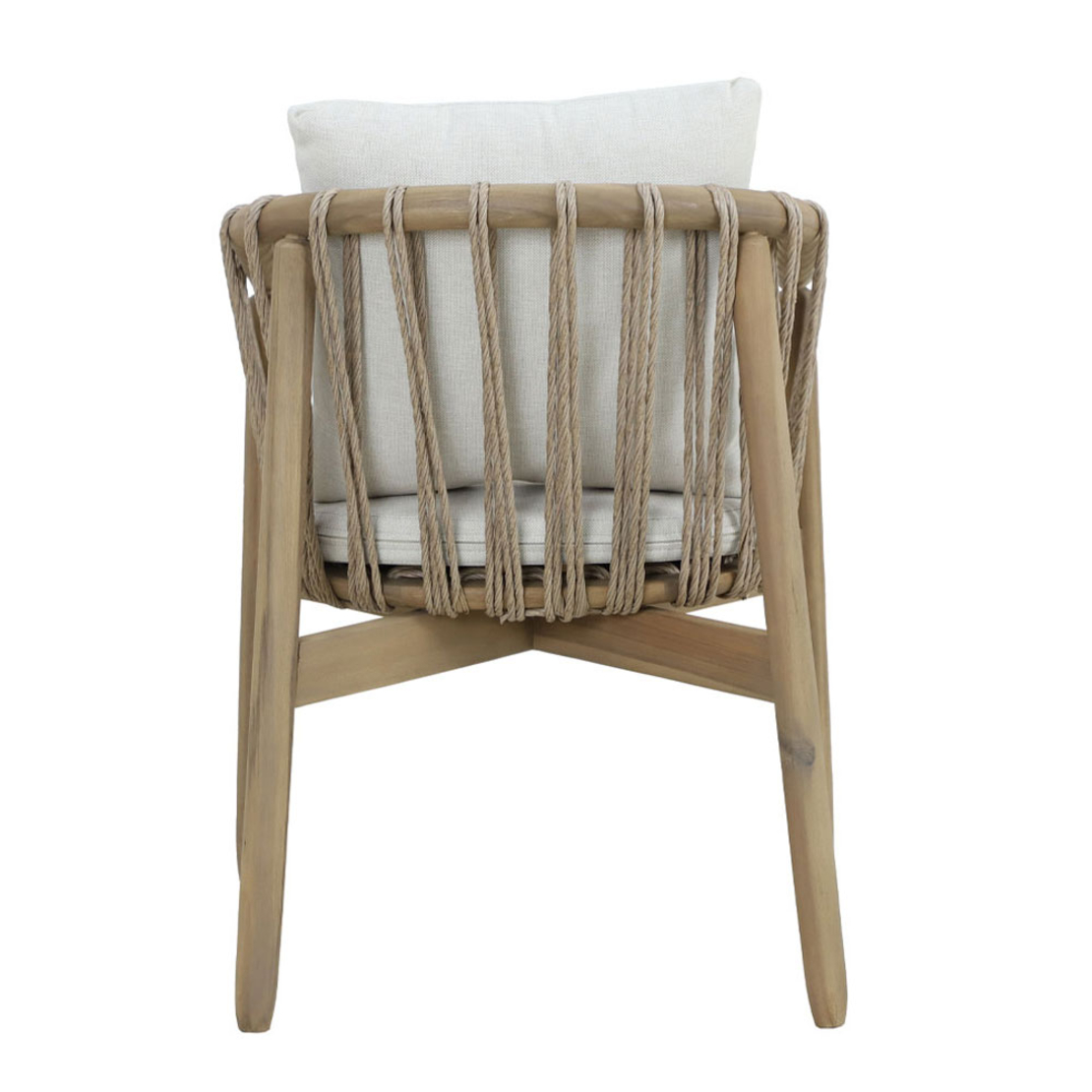 CORDA CHAIR CUSHION WOOD ACACIA NATURAL WHITE 63,5