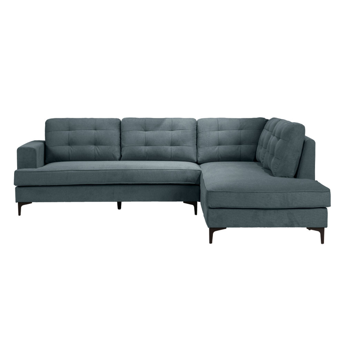 AMSTERDAM SOFA CORNER RIGHT EASY CLEAN FABRIC BLUE E1 EU