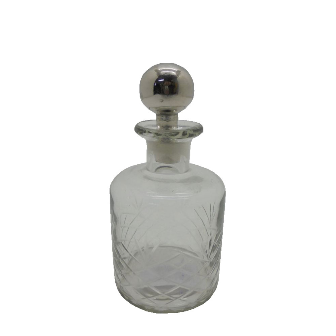 SHIRAN BOTTLE GLASS ALUMINIUM TRANSPARENT SILVER 9