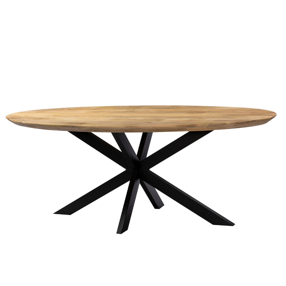 SKORPIO TABLE WOOD MANGO WALNUT METAL BLACK IN