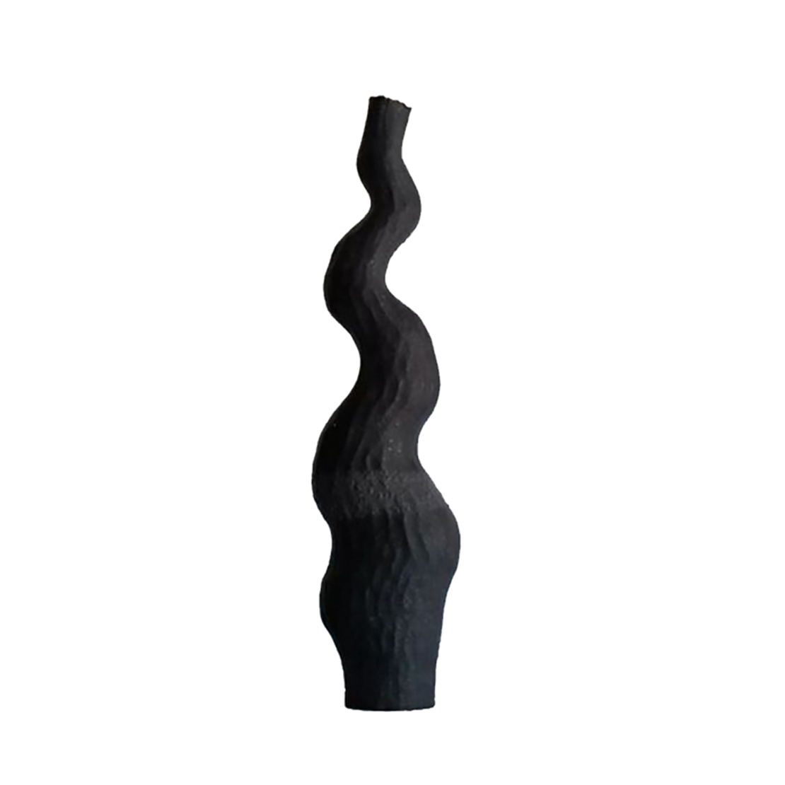 EMPLIR VASE POLYRESIN BLACK MATTE 11x8xH30cm PRC