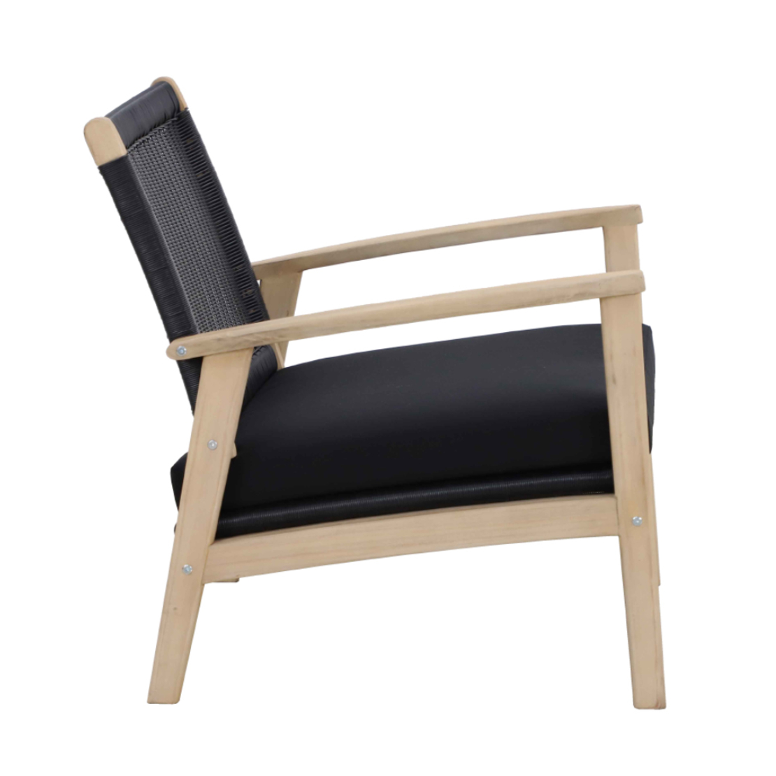 SALSA ARMCHAIR FABRIC BLACK 74,5x73xH75,8cm VN