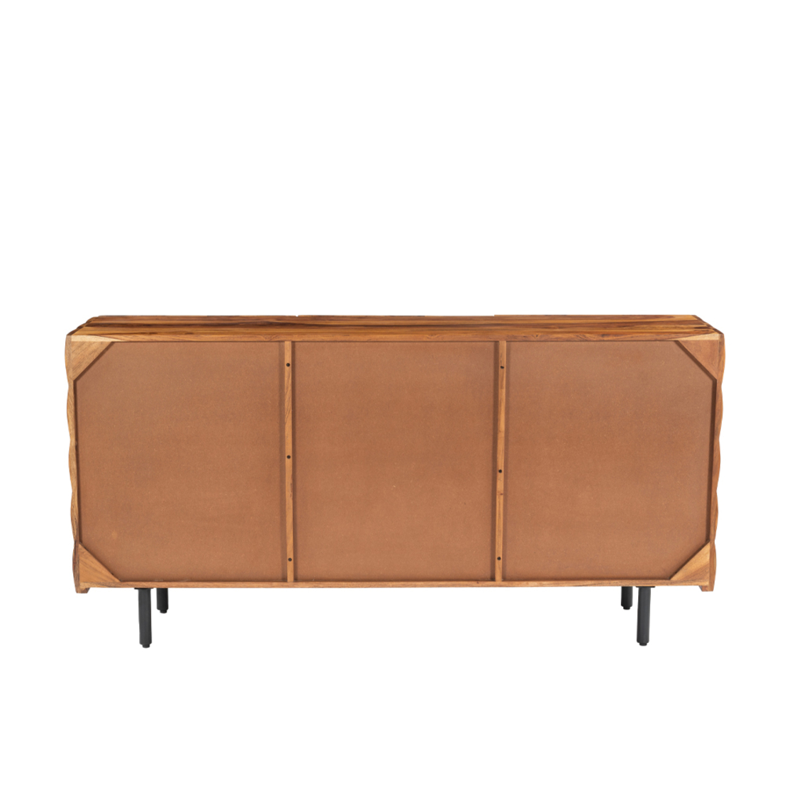 CHOCOLAT SIDEBOARD 3DOORS WOOD SHEESHAM WALNUT WOOD ACACIA BLACK 162x42x80 IN