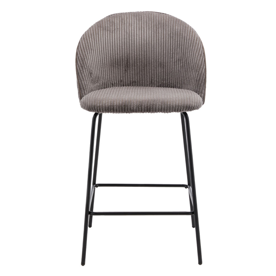 VOTSALO STOOL BAR FABRIC GREY METAL BLACK E1 PRC