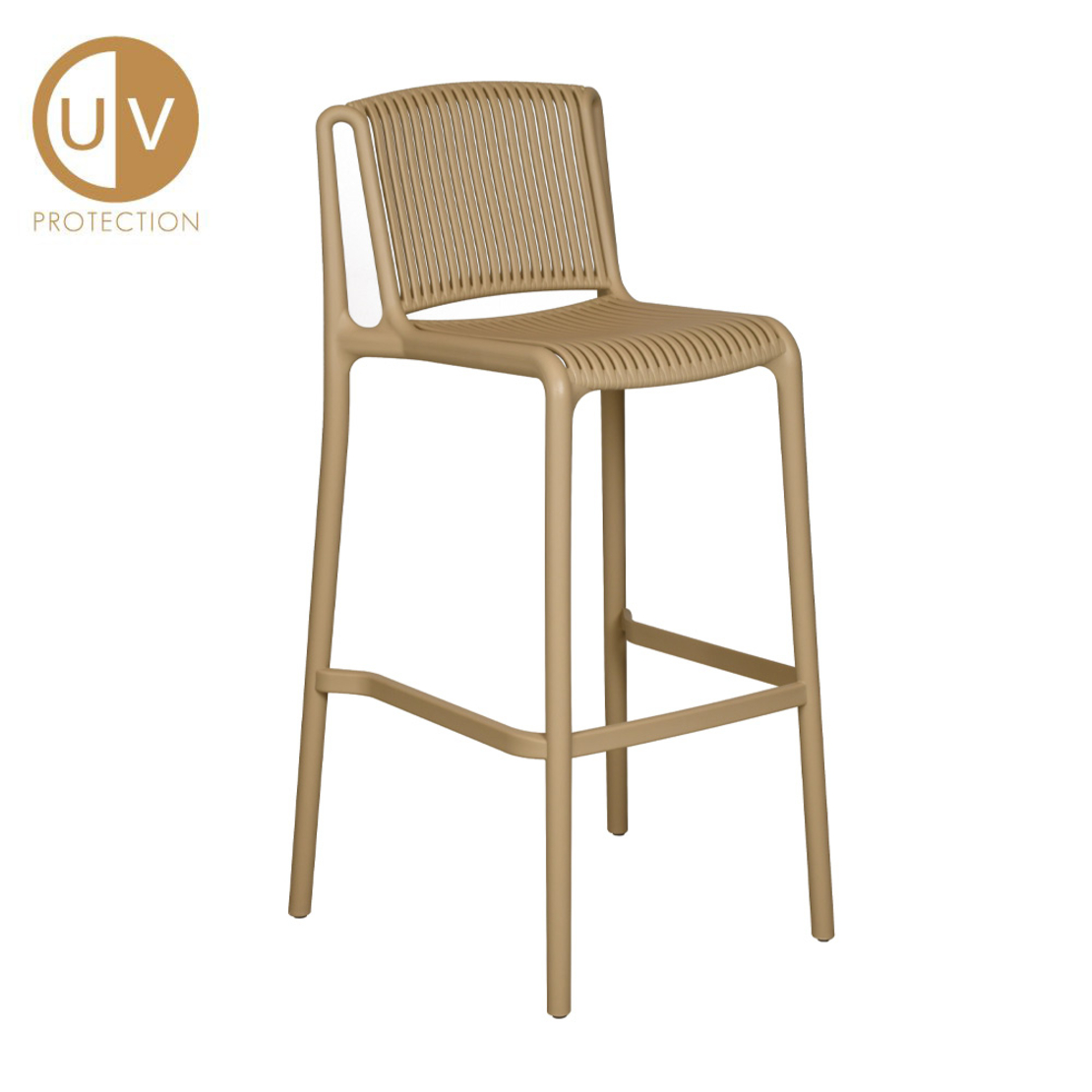 POLLY STOOL BAR PP CARAMEL PRC