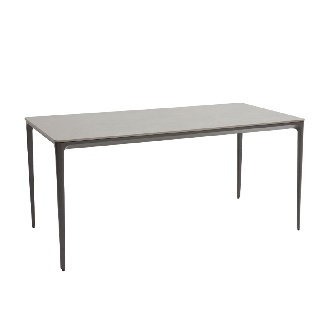 BATON TABLE ALUMINIUM GREY DARK 160x80xH75cm PRC