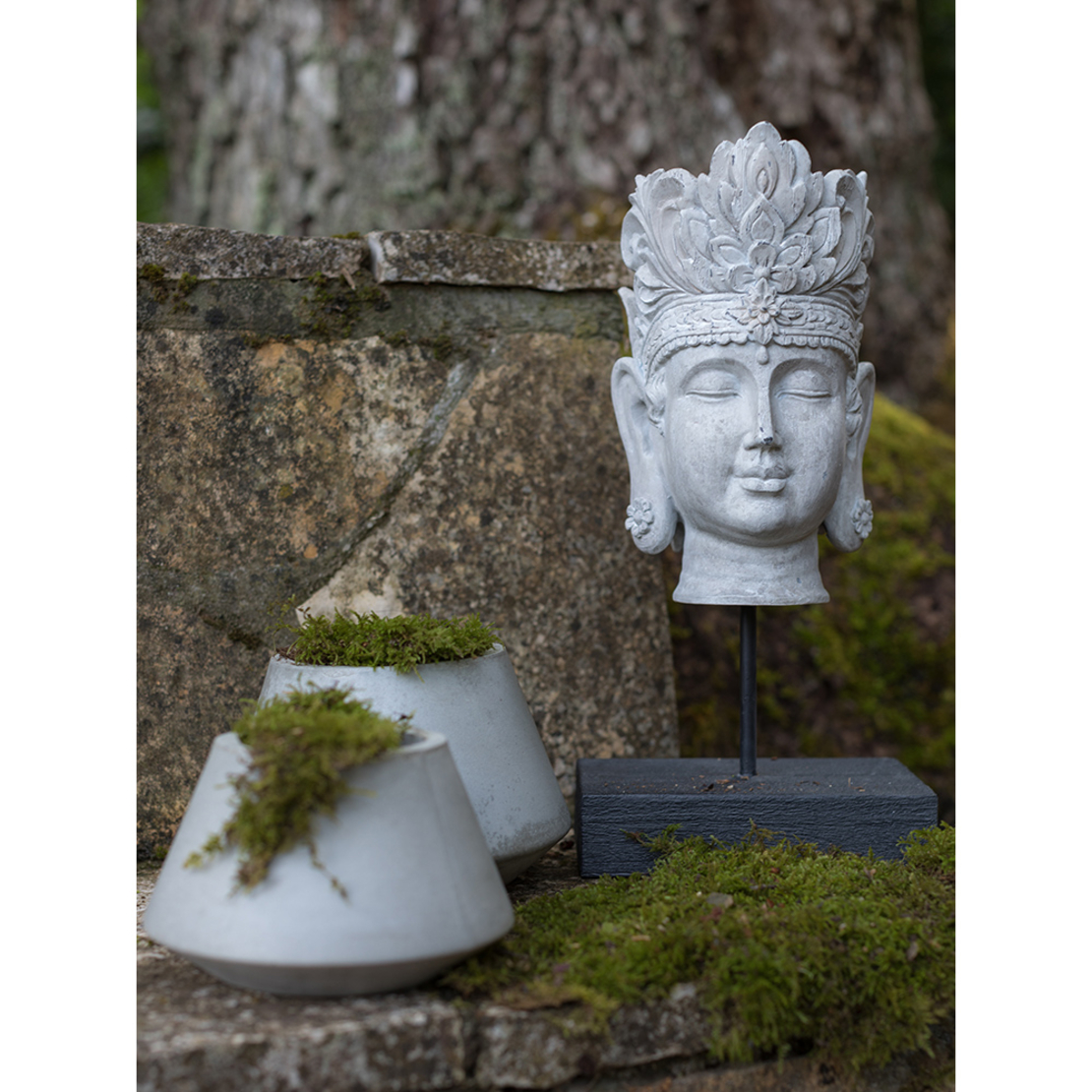 ARME PLANTER CONCRETE D12,7xH10,2cm IN