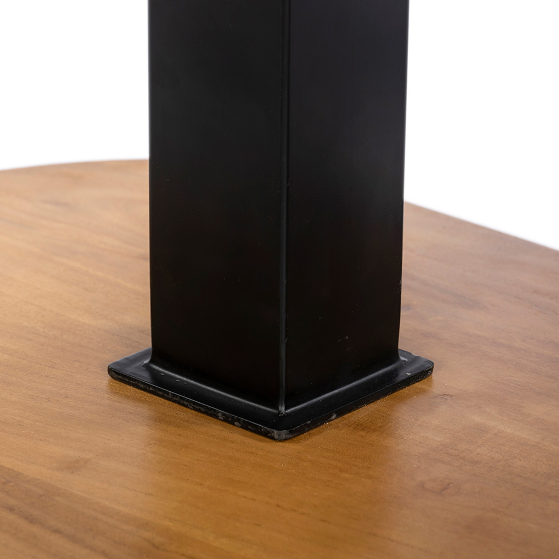 LEVEL COFFEE TABLE WOOD ACACIA WALNUT METAL BLACK 95x65xH48cm IN