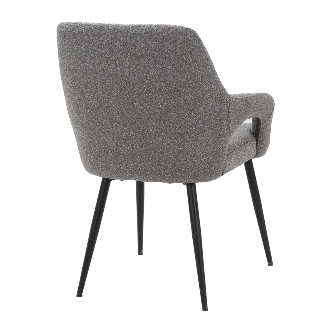 PONTE CHAIR FABRIC GREY METAL BLACK E1 PRC