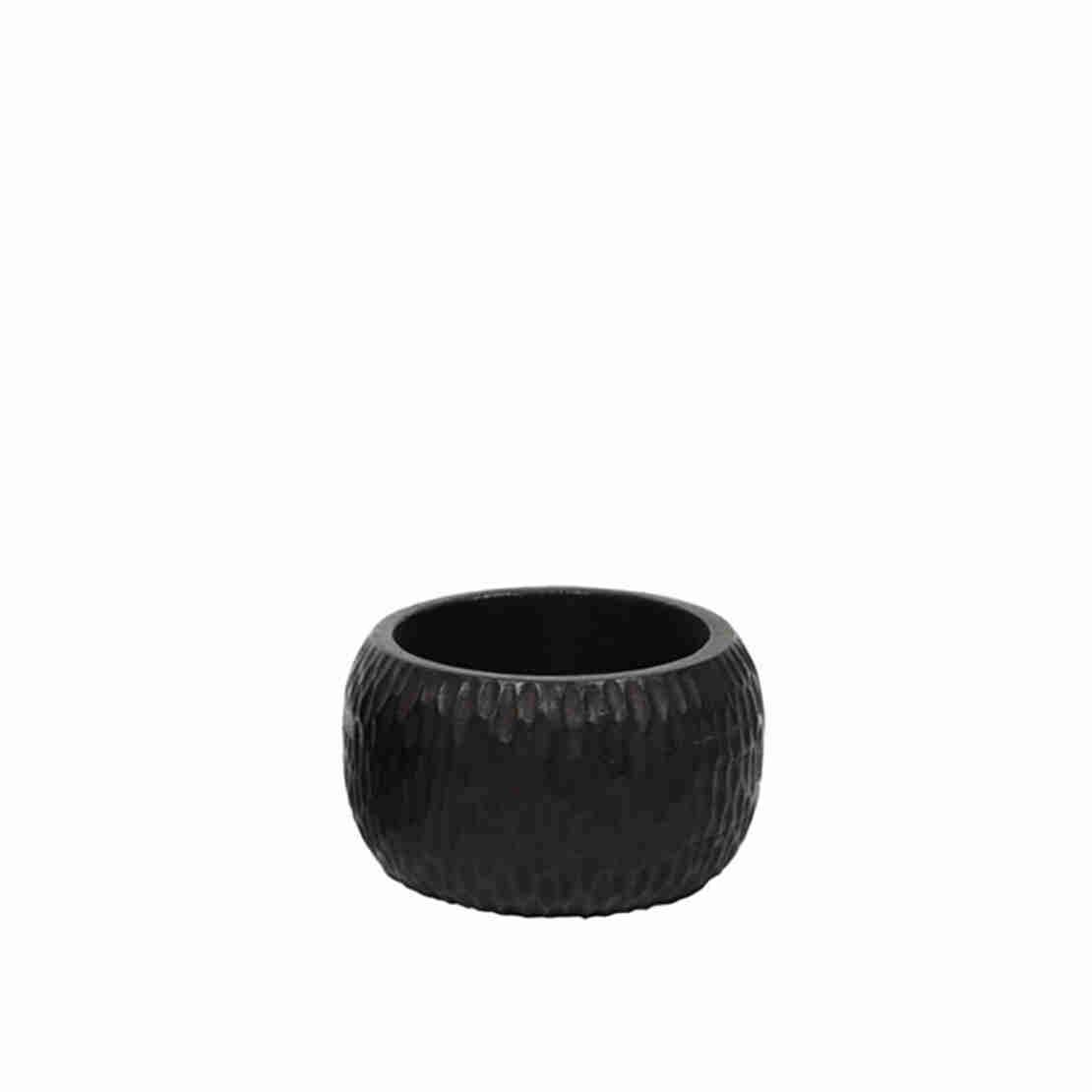 MORK S BOWL WOOD MANGO BLACK D20xH12cm IN
