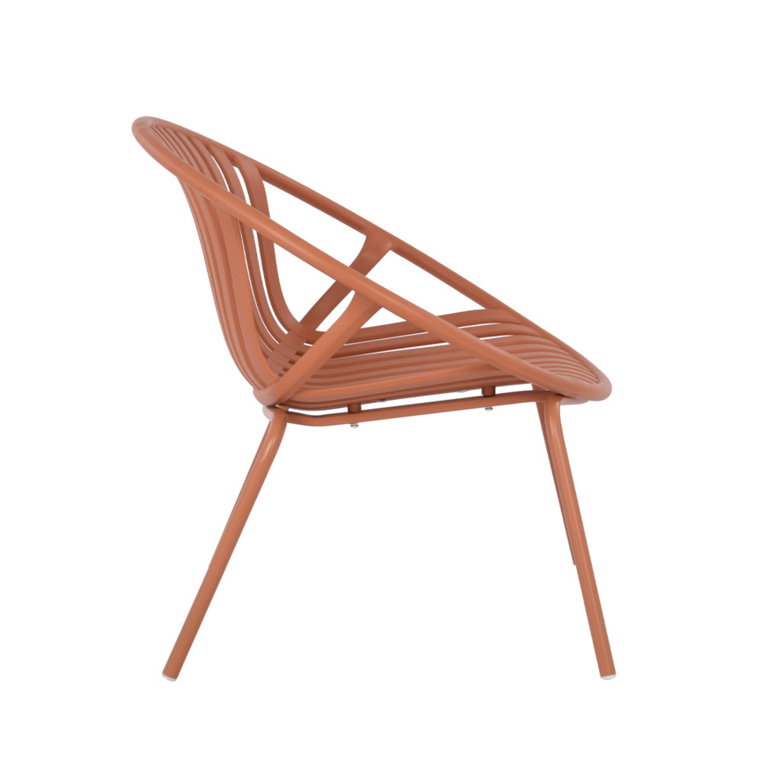 NADIN ARMCHAIR SET 2PCS PP TERRACOTTA PRC