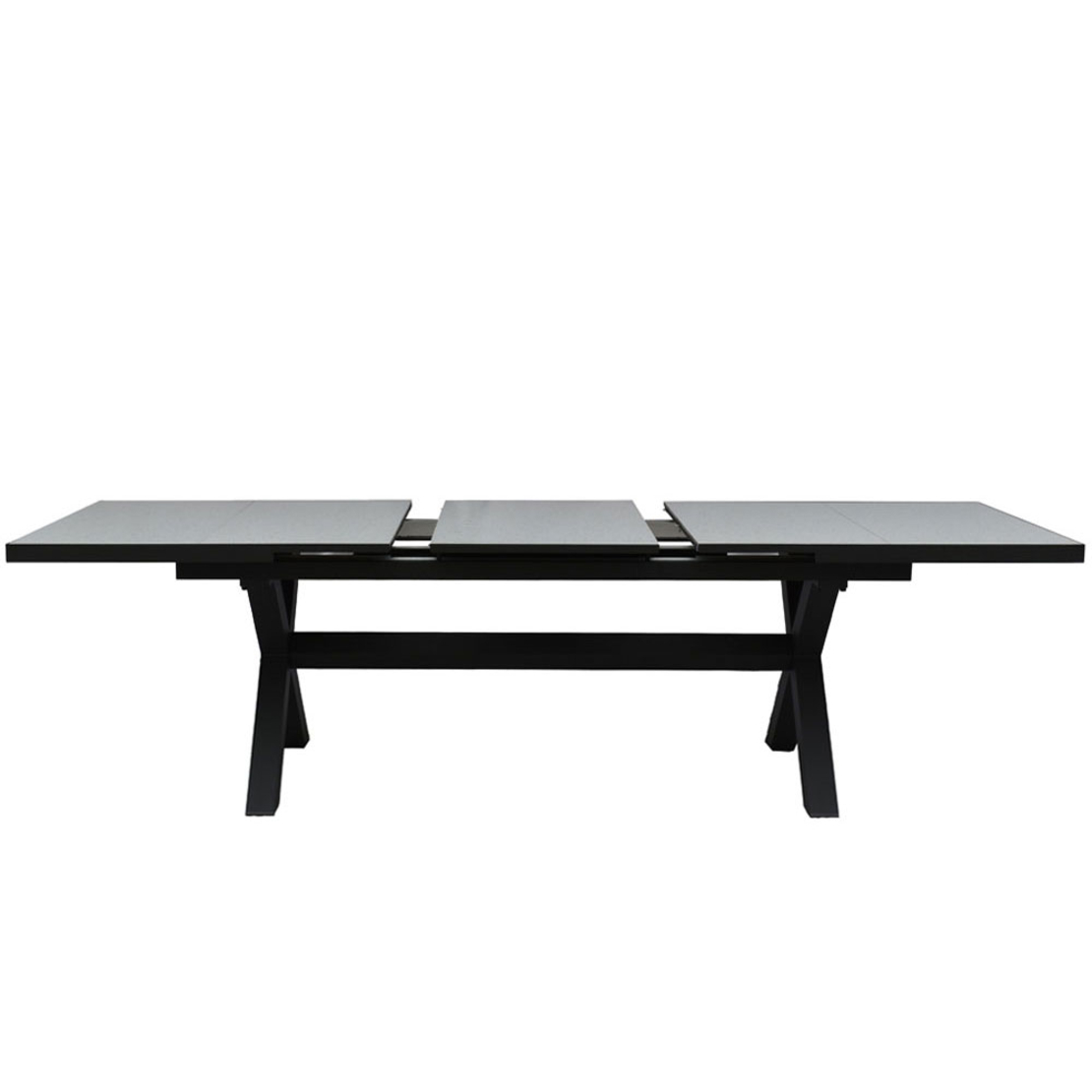 SORPRESA TABLE ALUMINIUM TERRAZZO GREY DARK 202x10