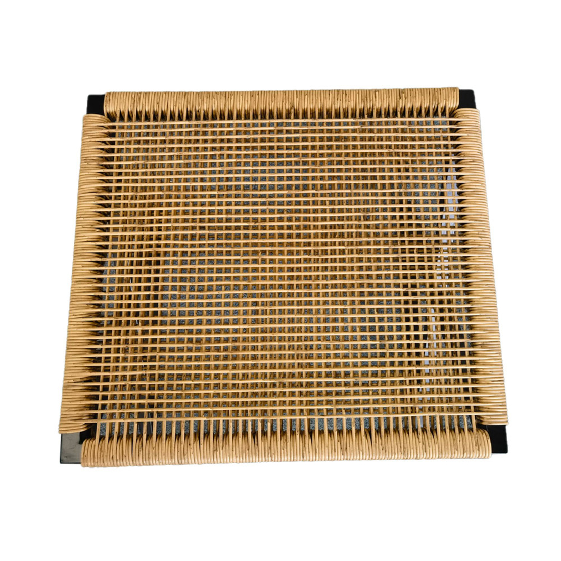 ATLAS LUGGAGE RACK PE RATTAN NATURAL METAL PRC