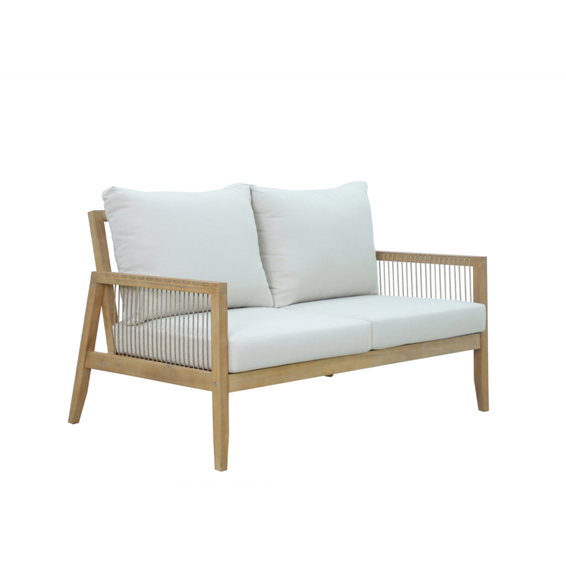 JAPONISM LOUNGE SET 1+2+1 WOOD ACACIA BEIGE VN