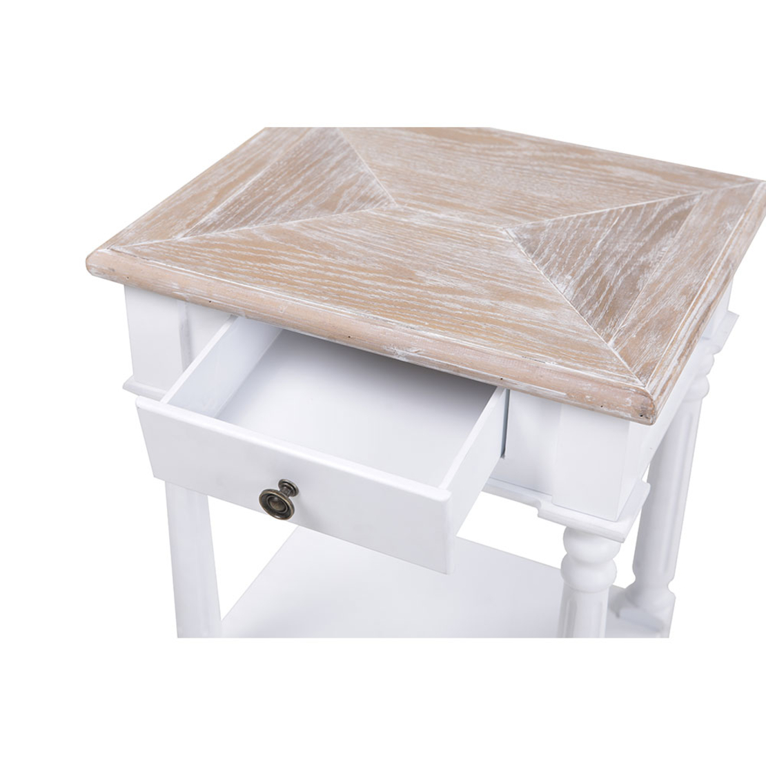 HISTORY NIGHTSTAND MDF VENEER WHITE NATURAL E1 PRC