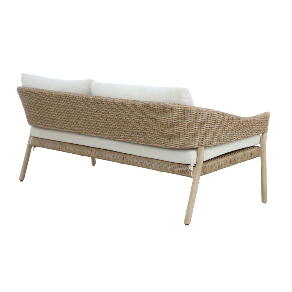 SUMATRA LOUNGE SET 1+2 WOOD EUCALYPTUS NATURAL BEI