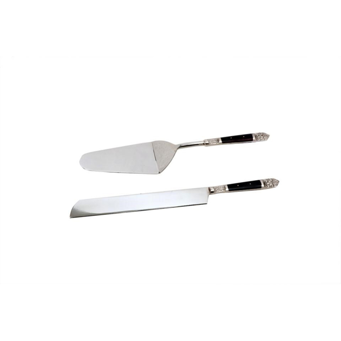 ROYAL SERVING SET STEEL RESIN BLACK 29x6xH2cm IN