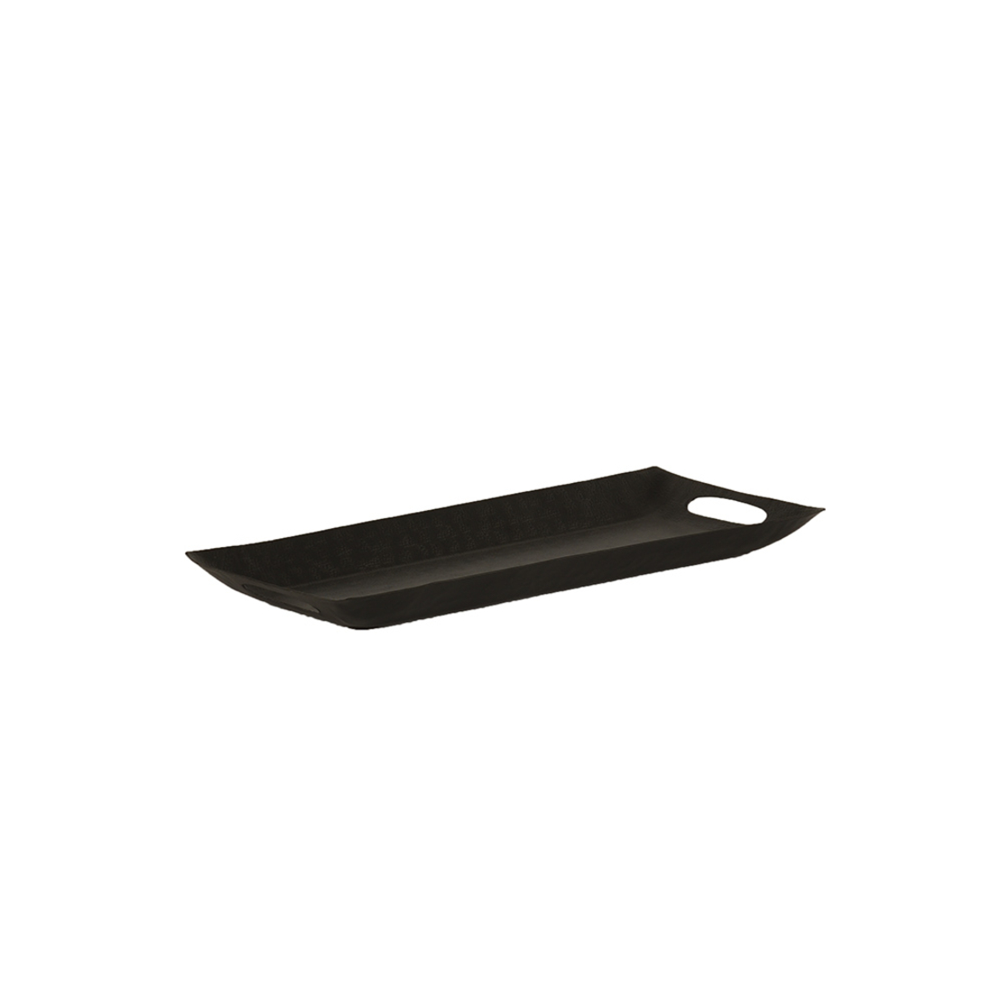DAHLIA TRAY ALUMINIUM BLACK 54x23xH4cm IN