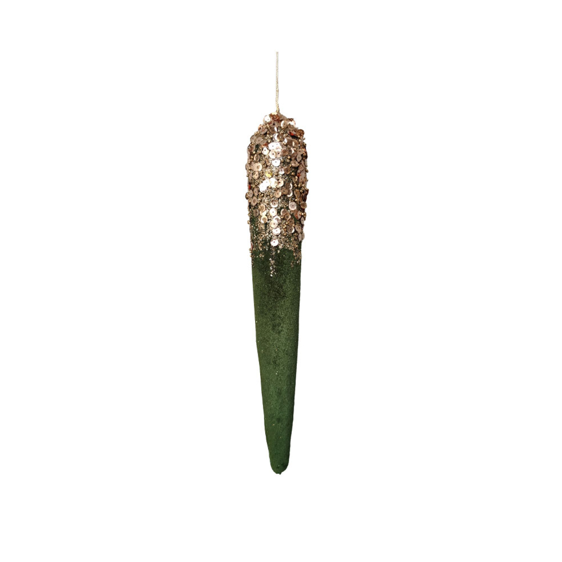 XMAS TEARDROP ROYAL B DECO GREEN PRC