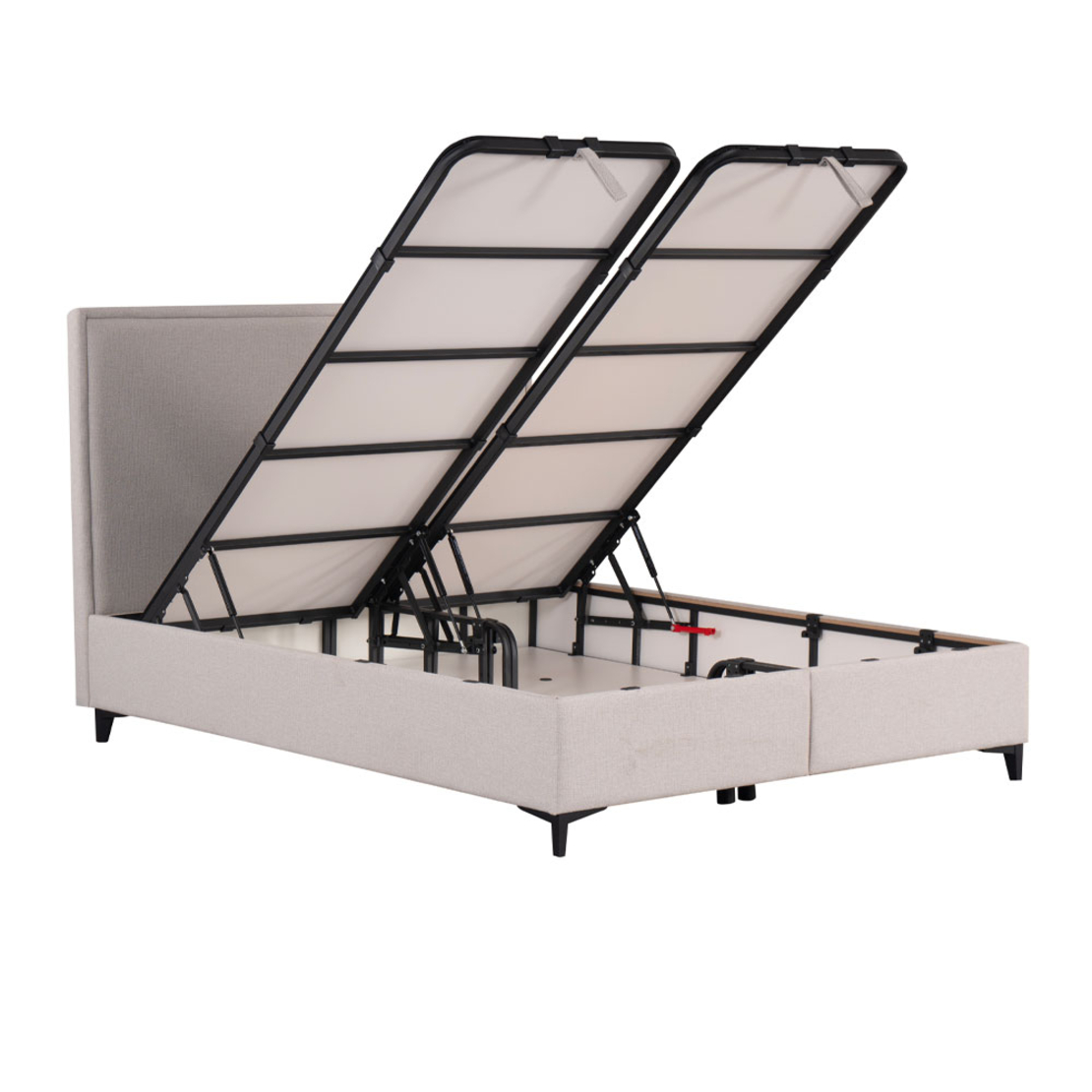 FRAME BED WITH STORAGE (FOR MATTRESS 160x200cm) ZAKAR LOOK BEIGE 16-854 E1 TR