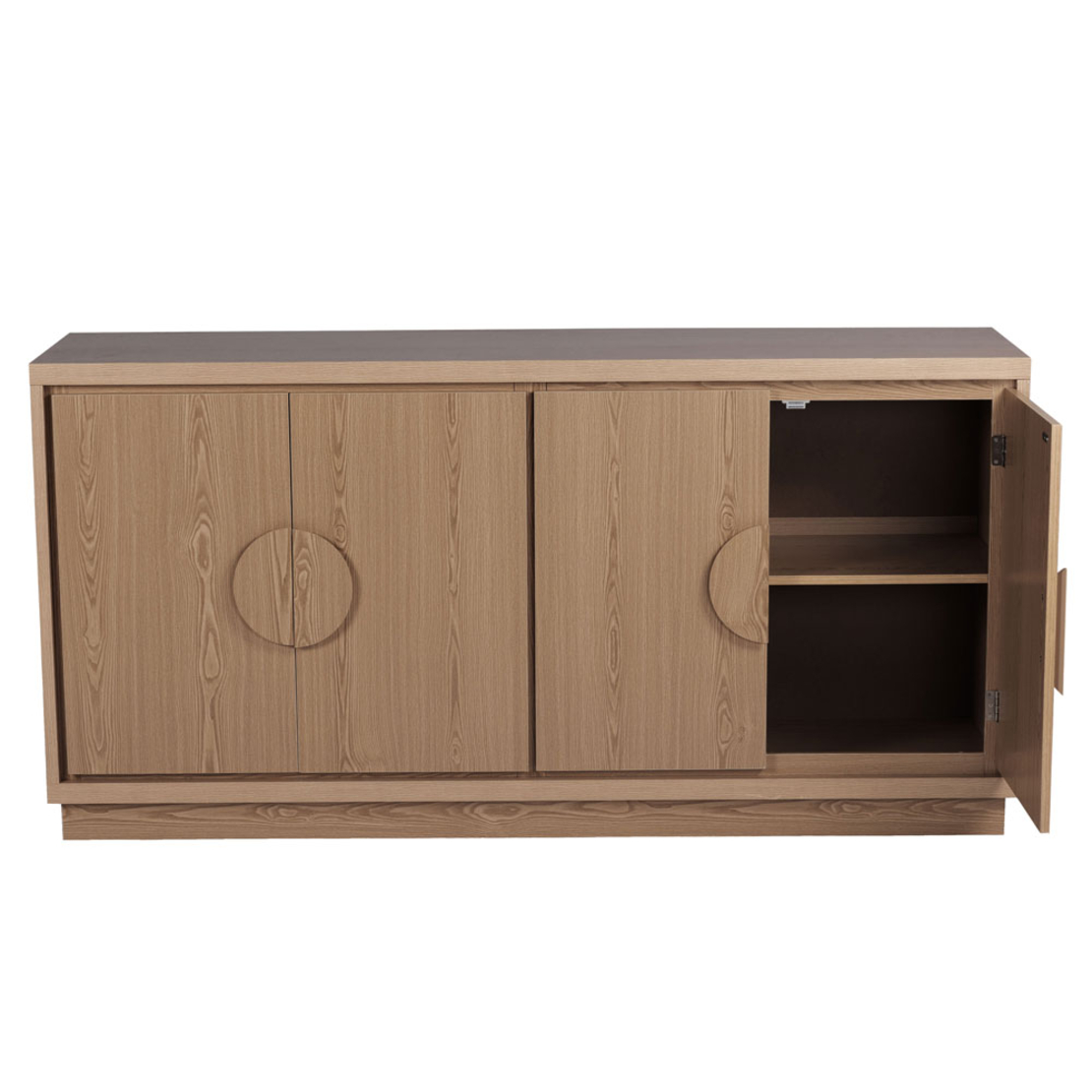AXIS SIDEBOARD 4DOORS CHIPBOARD NATURAL 160x40xH80cm E1 PRC