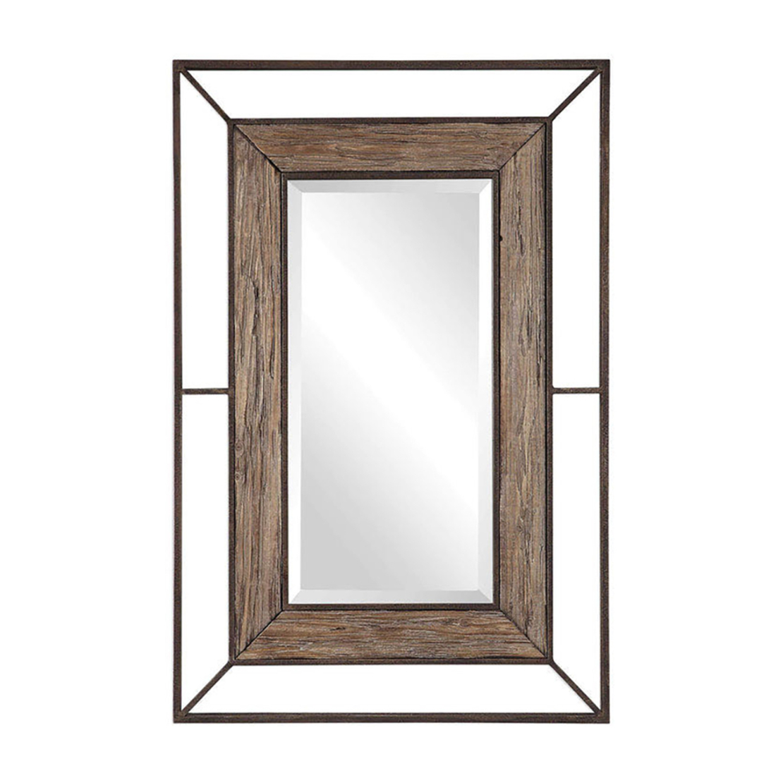 MISTRAS MIRROR METAL NATURAL BLACK 80xH120cm E1 PRC