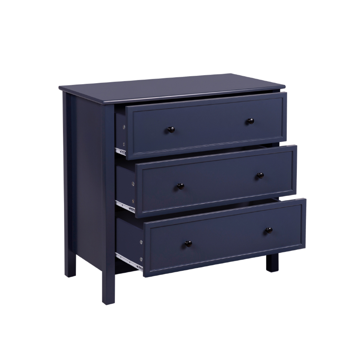 COUNTRY COMMODE 3DRAWERS MDF BLUE DARK E1 PRC