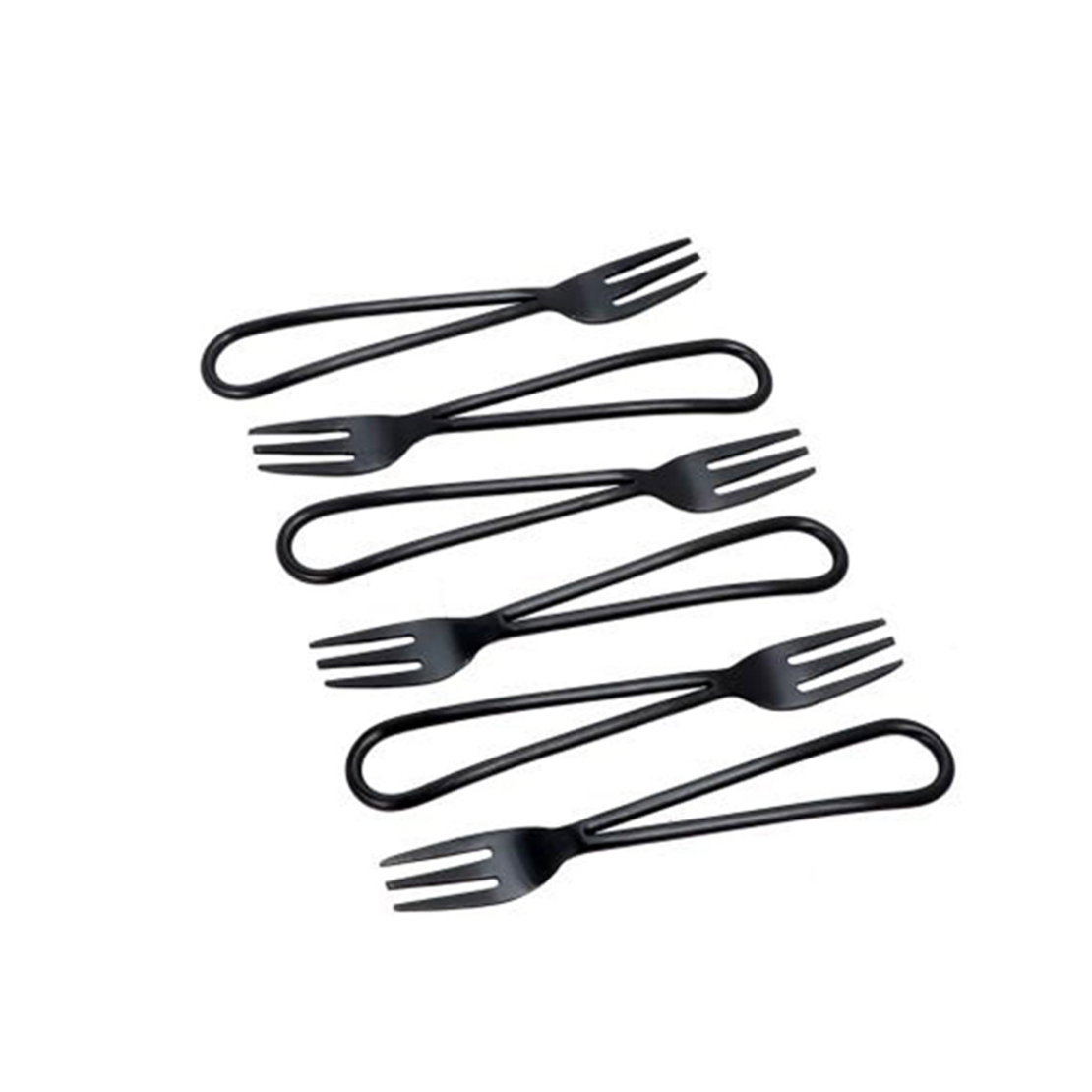 MATT FORK STEEL BLACK 13x2xH1cm IN