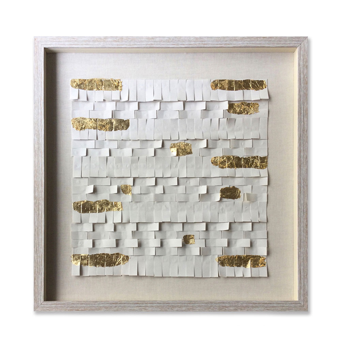 VITAL VIBES PAINTING PEVA BEIGE GOLD GLASS FRAME N