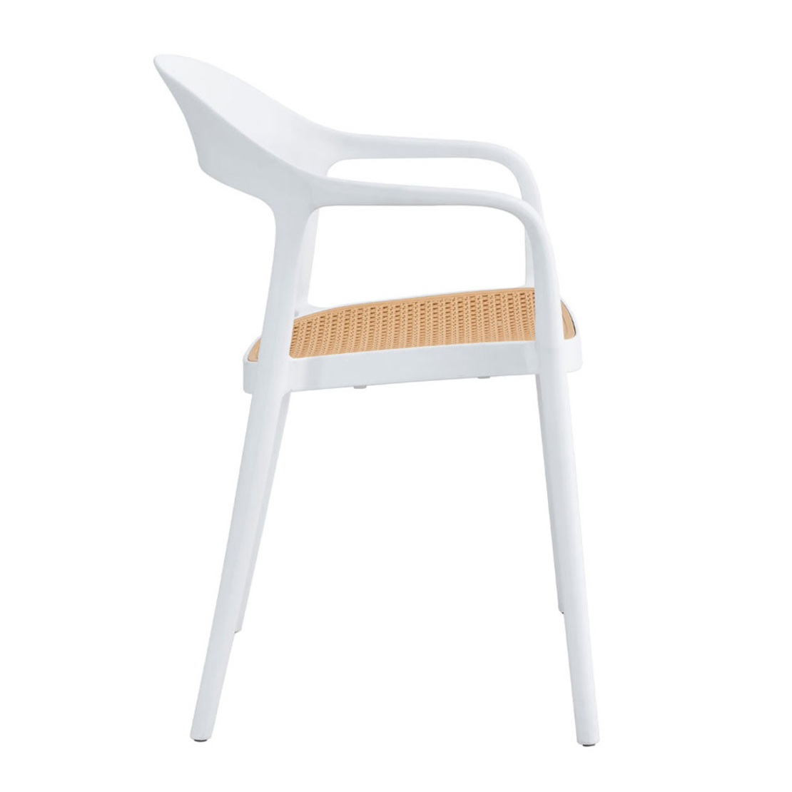 BISTROT CHAIR PP WHITE NATURAL PRC