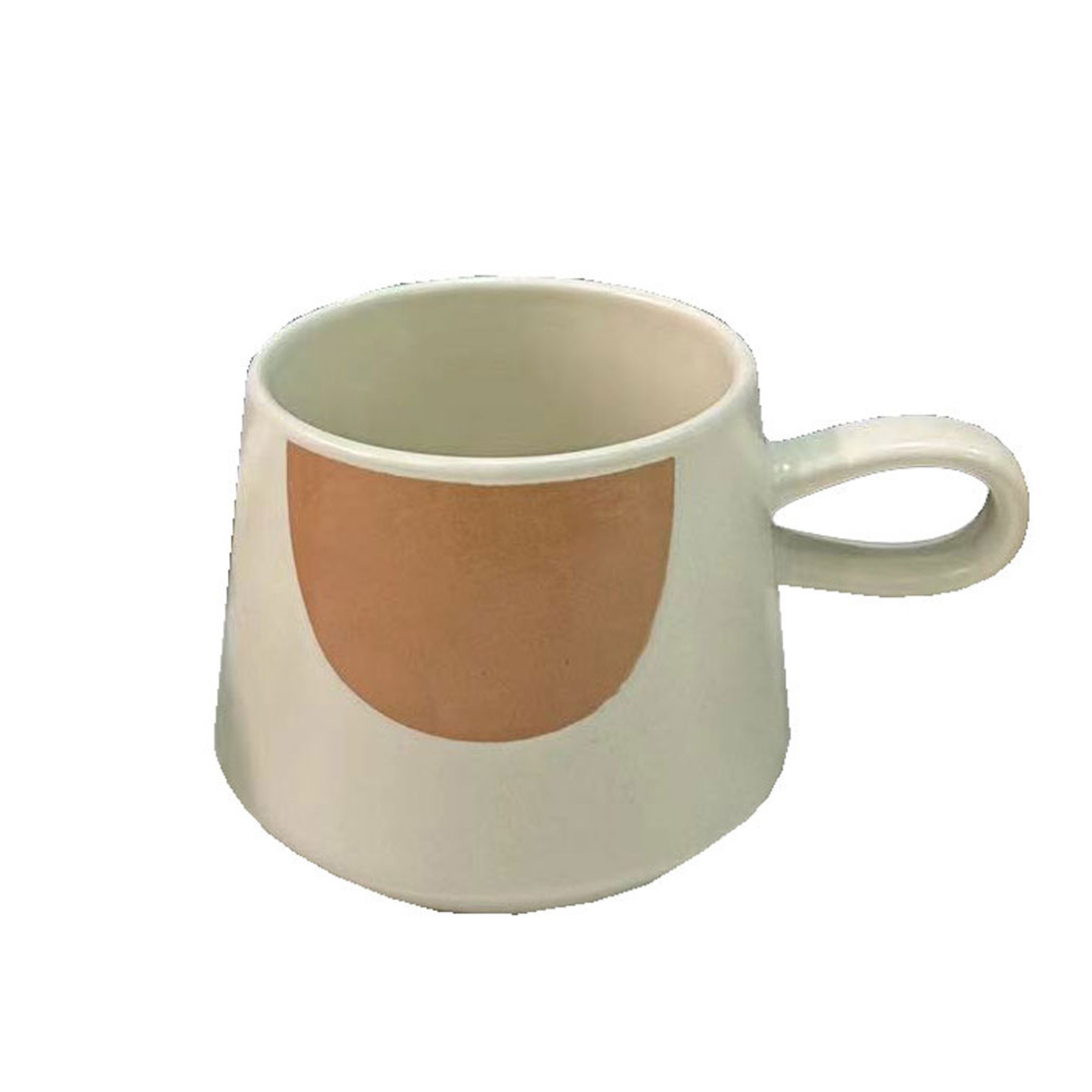 SCANDI A MUG NEW BONE CHINA WHITE BEIGE D8xH8cm PR