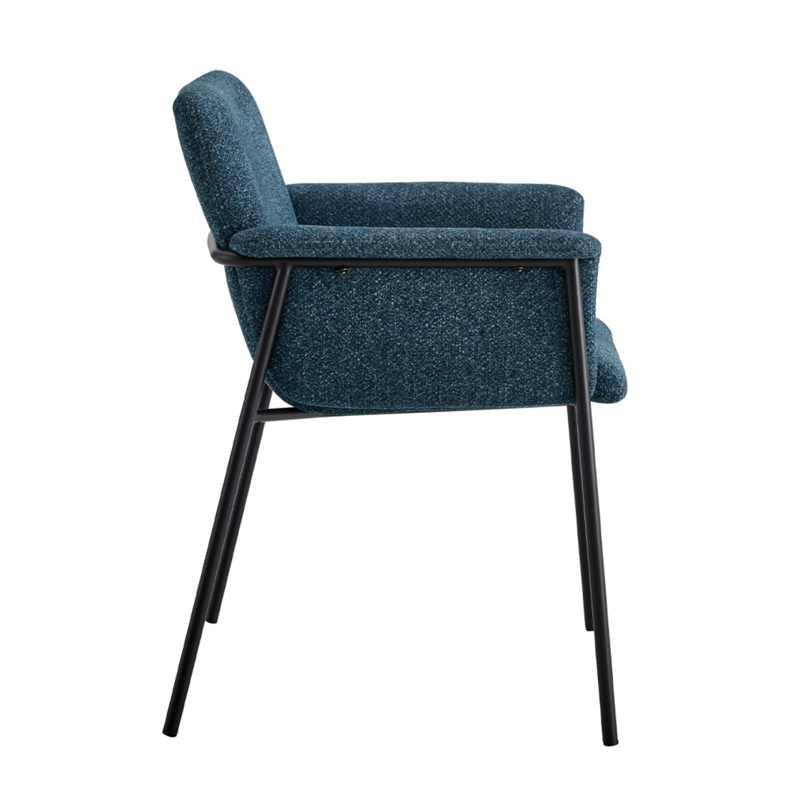 JAPO CHAIR FABRIC WATER GREEN METAL BLACK E1 PRC