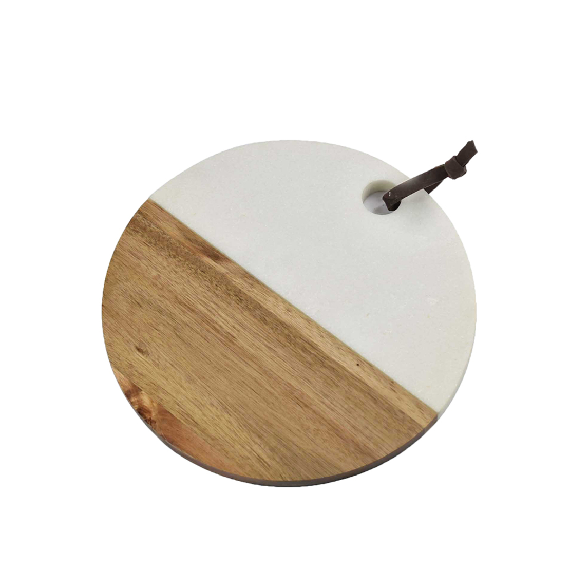 MACAEL TRAY CUTTING MARBLE WOOD WHITE NATURAL 25x2