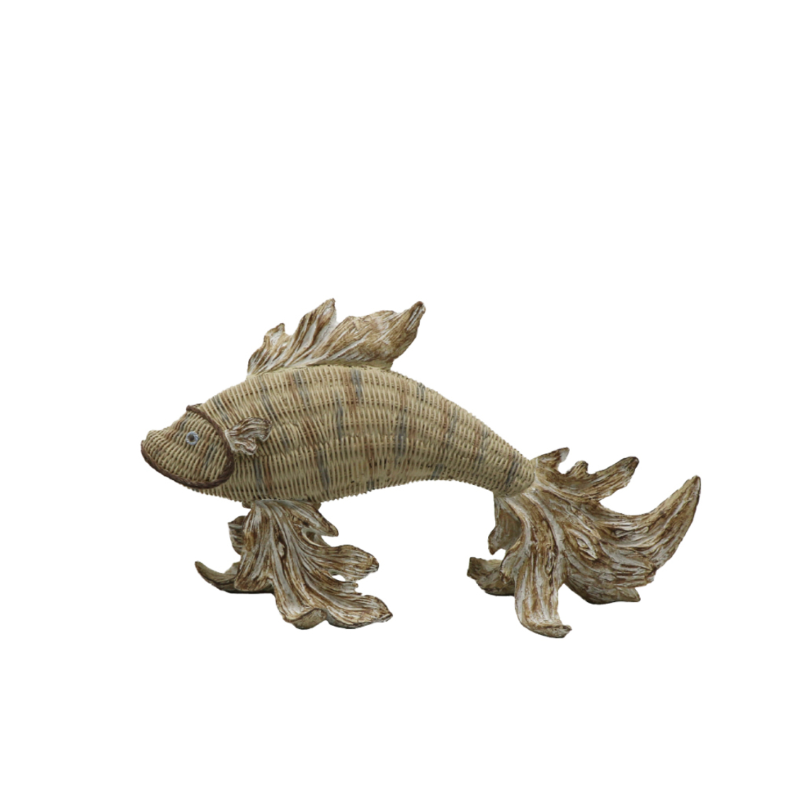 CALOR DECO FISH POLYRESIN NATURAL 33,8x11,5xH19cm