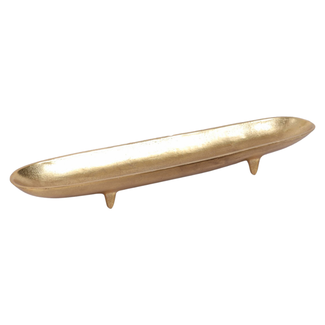 SIMON BOWL ON FOOT ALUMINIUM GOLD 43x9xH5cm IN