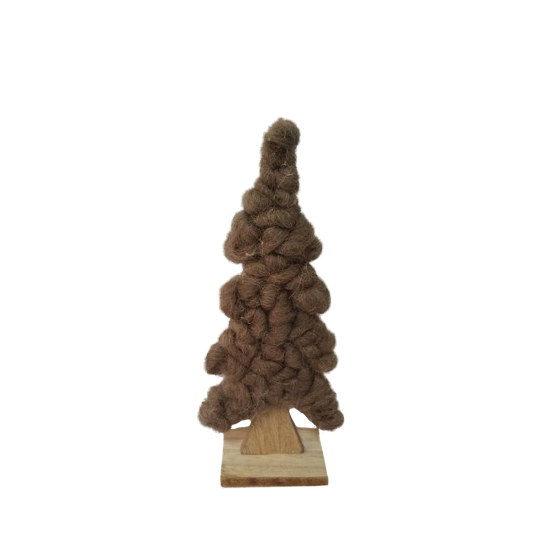 XMAS HEART TREE MDF BROWN 9x5xH22cm PRC