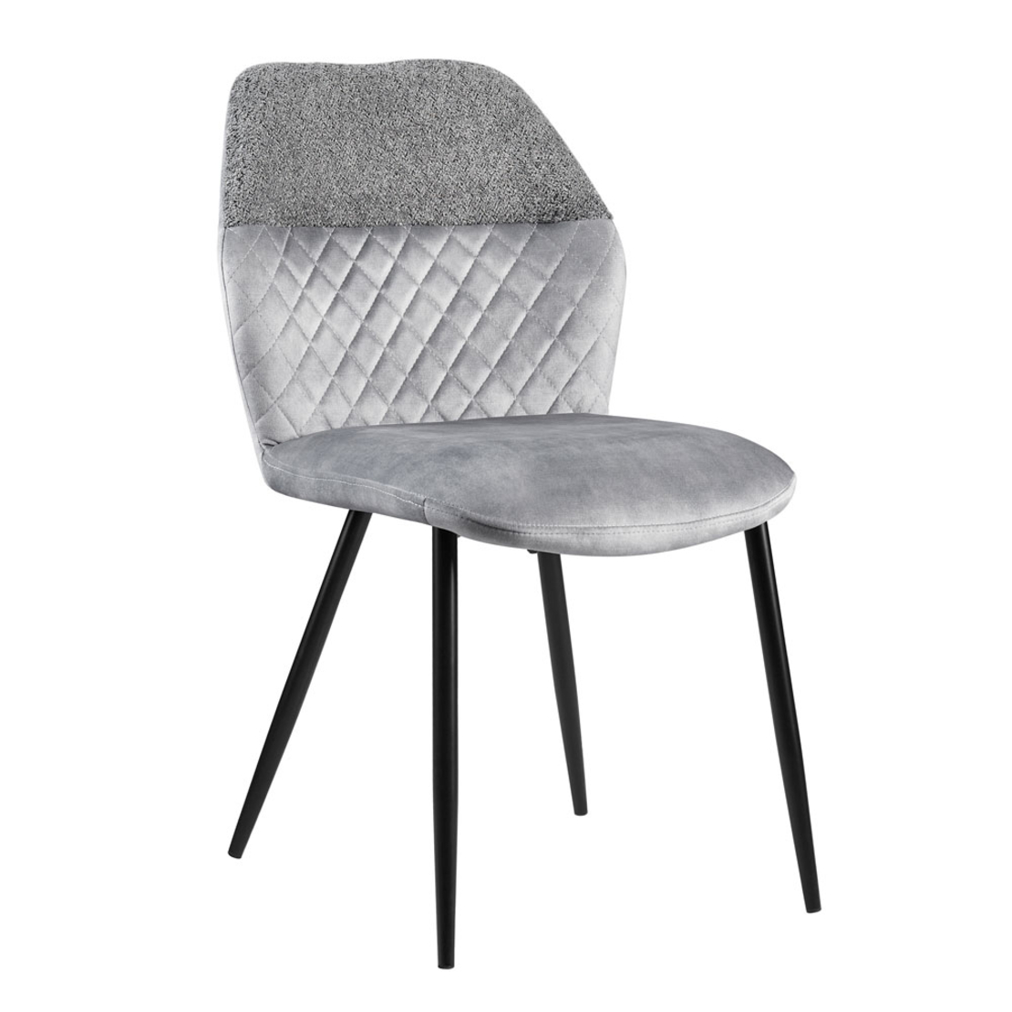 KITE CHAIR FABRIC GREY METAL BLACK E1 PRC