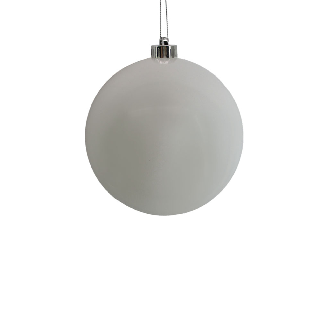 PERLA CHRISTMAS BALL 15x15x15 PLASTIC WHITE PEARL