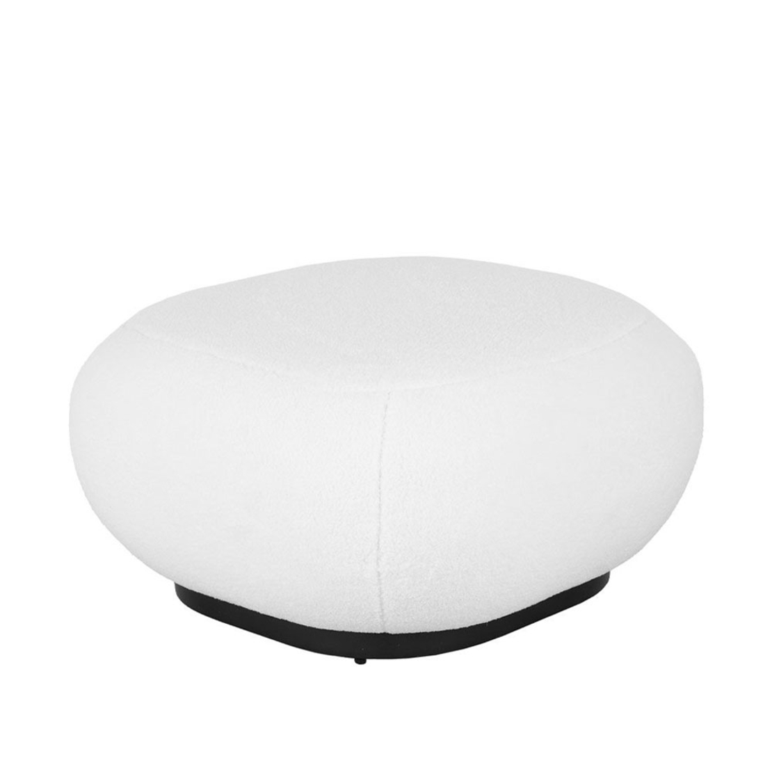 BO STOOL FABRIC WHITE METAL BLACK E1 PRC