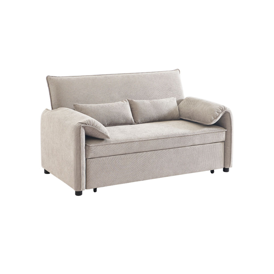 RUBIK SOFA BED 3SEAT FABRIC LATTE FABRIC E1